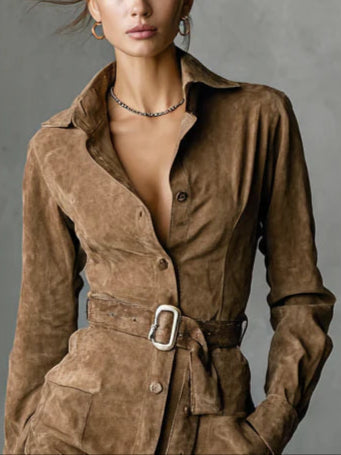 Alba - Vestido midi de manga ancha