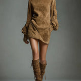 Beli - Minivestido calado con tobillo alto