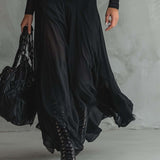 Yedra | Vestido largo fluido de tul 