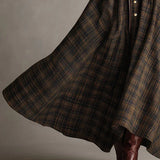 Guti | Vestido camisero de cuadros anchos
