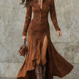 Ariadna · Vestido amplio con volantes