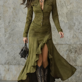 Ariadna · Vestido amplio con volantes