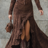 Ariadna · Vestido amplio con volantes
