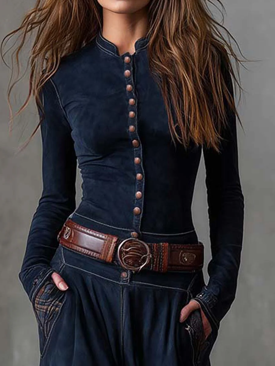 Azucena ║ Vestido largo con cinturón