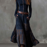 Azucena · Vestido largo con cinturón