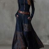 Azucena · Vestido largo con cinturón