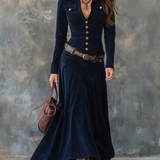 Diana ║ Vestido largo con botones