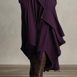 Malva | Vestido largo con cuello alto
