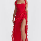 Luz | Vestido deslumbrante con volantes 