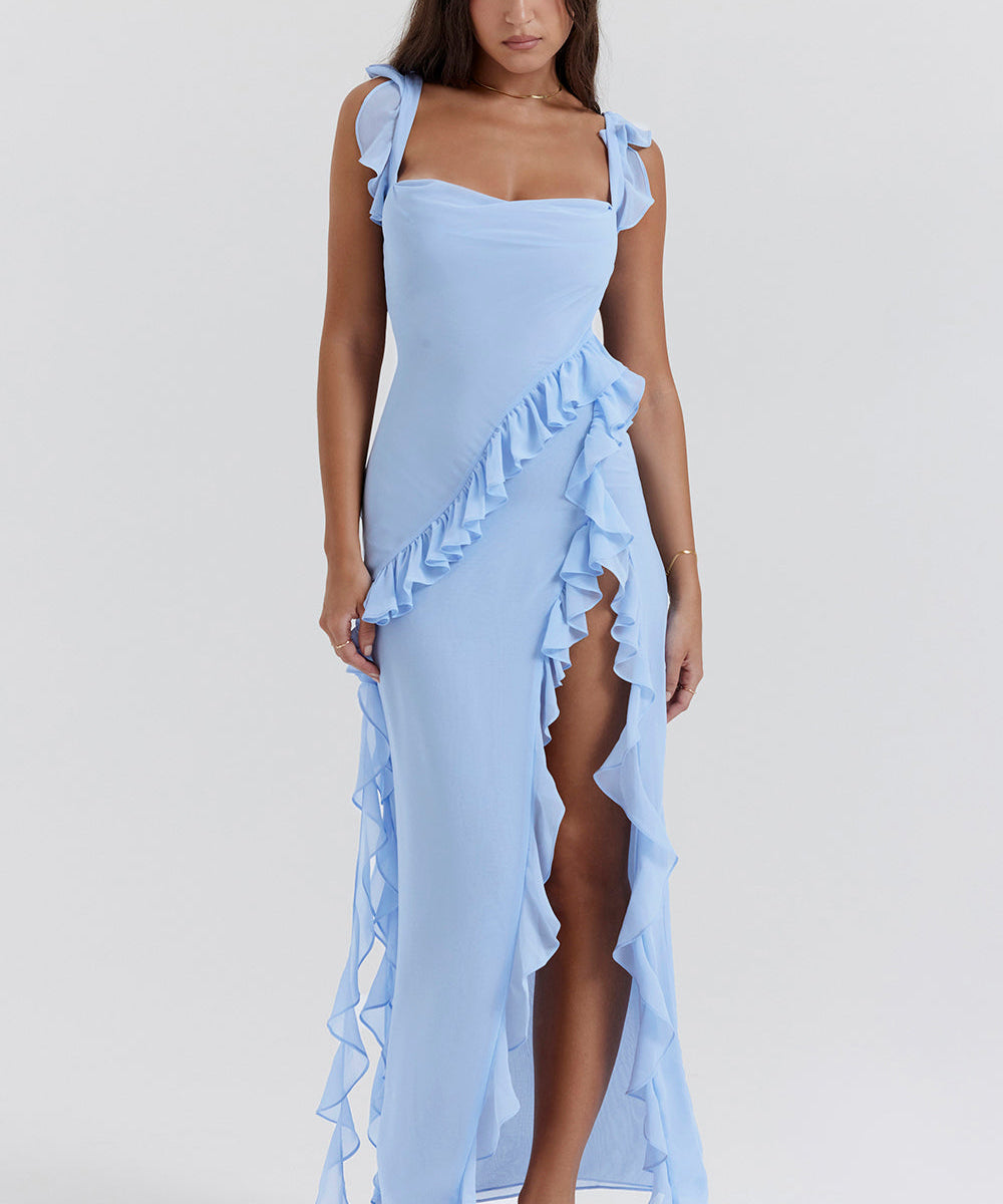 Luz | Vestido deslumbrante con volantes 