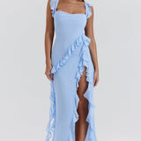 Luz | Vestido deslumbrante con volantes 