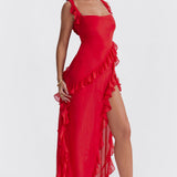 Luz | Vestido deslumbrante con volantes 
