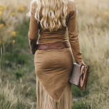 Valencia | Vestido Ante con vellones