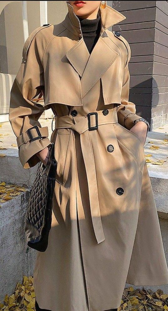 Trench Coat –  Forro de Cuadros y Cinturón Ajustable