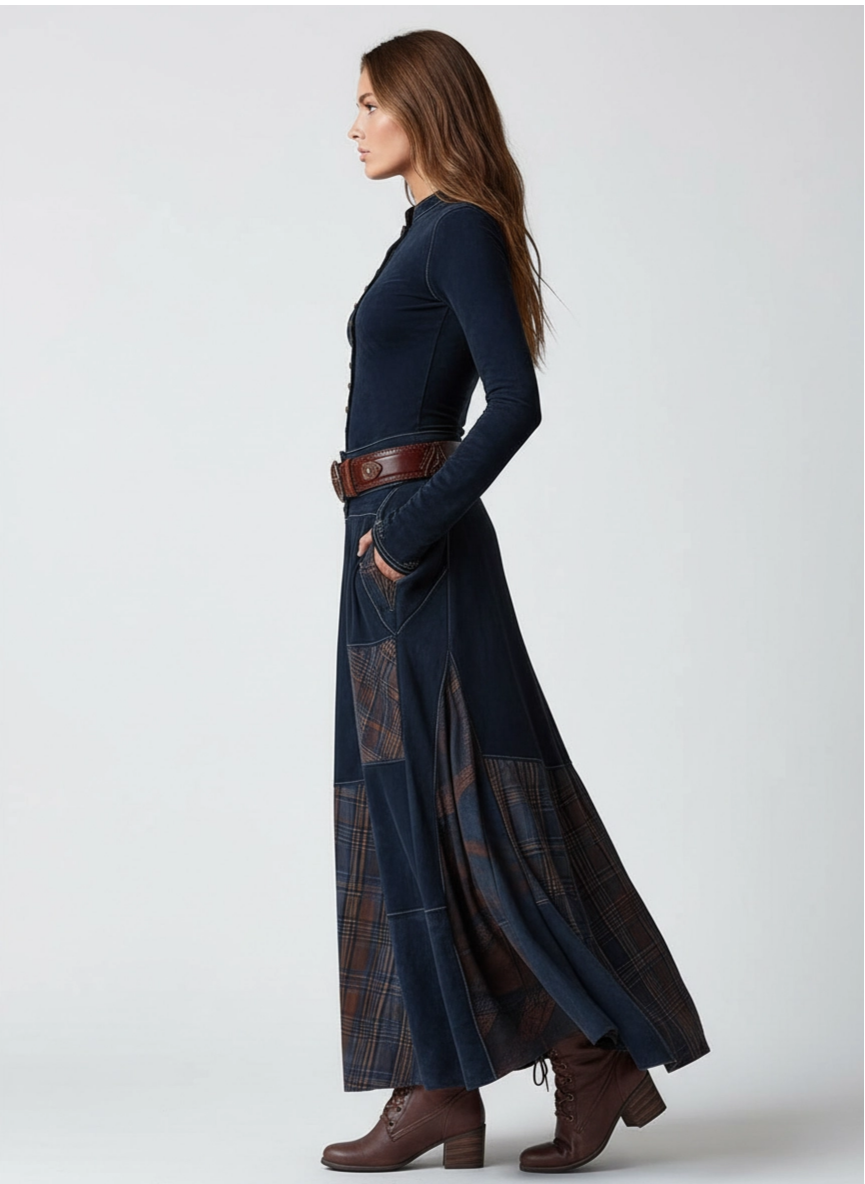 Diana | Vestido largo con botones