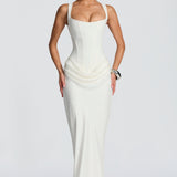 Eleanor | Vestido largo con escote cuadrado