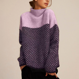 Filomena | Jersey de cuello alto con delicado tejido de lujo