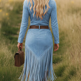 Valencia | Vestido Ante con vellones