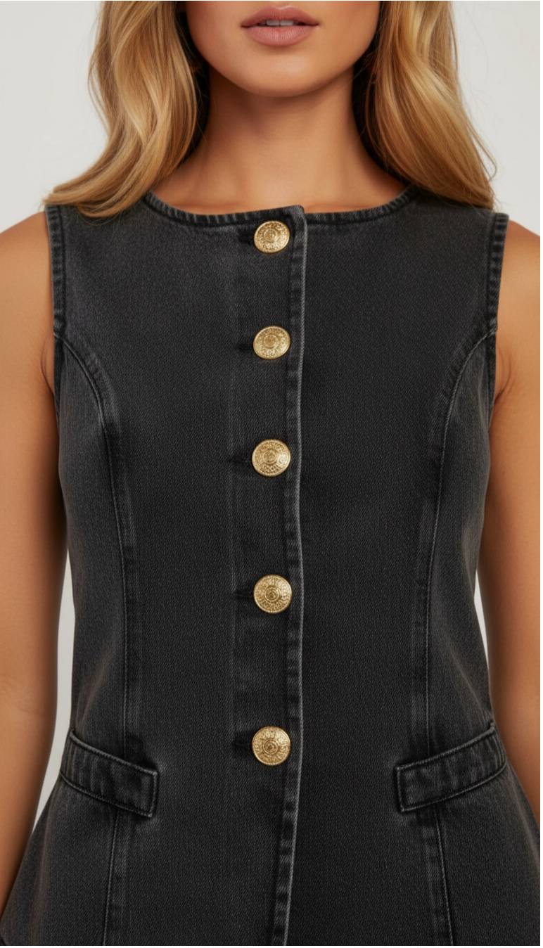 Conjunto Denim "Soho" – Chaleco y Pantalón