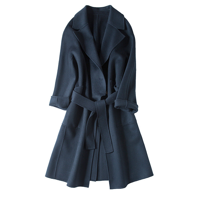 Abrigo "Midnight Azure" – Oversize Elegante