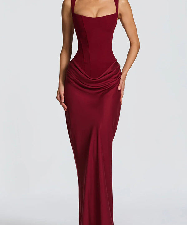 Leonor ❘ Vestido largo escote cuadrado