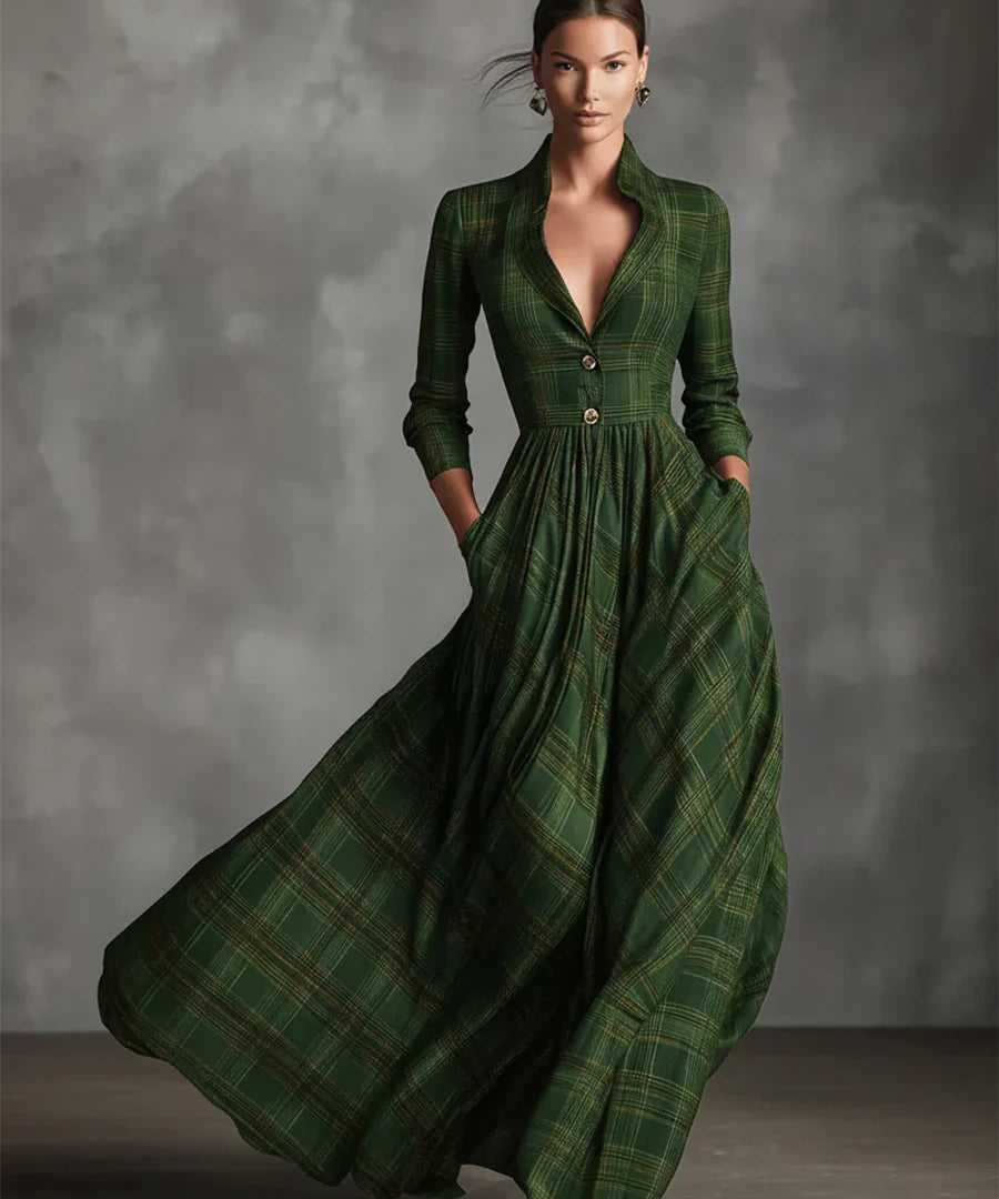Eva ║ Vestido evasé contemporáneo