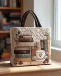 Bolso Artesanal Acolchado "Capítulo Café"