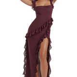 Luz | Vestido deslumbrante con volantes 