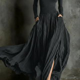 Raquel · Vestido largo de cintura alta