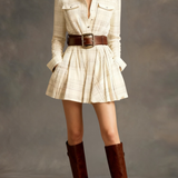 Barbara | Vestido camisero vintage a cuadros