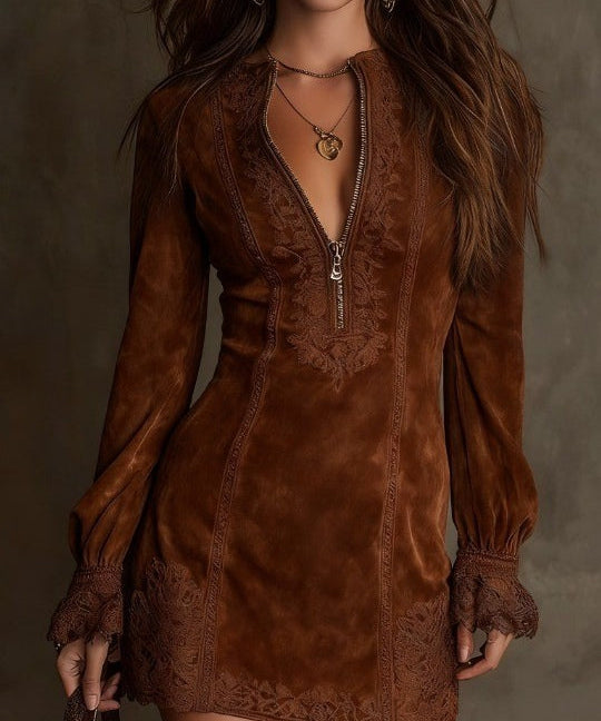 Azulena ❘ Vestido mini vintage corte A