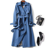 Trench Coat –  Forro de Cuadros y Cinturón Ajustable