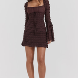 Selena | Vestido color espresso