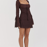 Selena | Vestido color espresso