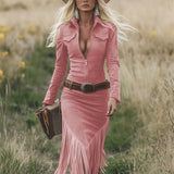 Valencia | Vestido Ante con vellones