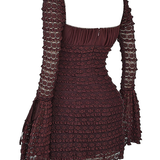 Selena | Vestido color espresso
