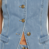 Conjunto Denim "Soho" – Chaleco y Pantalón