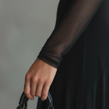 Yedra | Vestido largo fluido de tul 