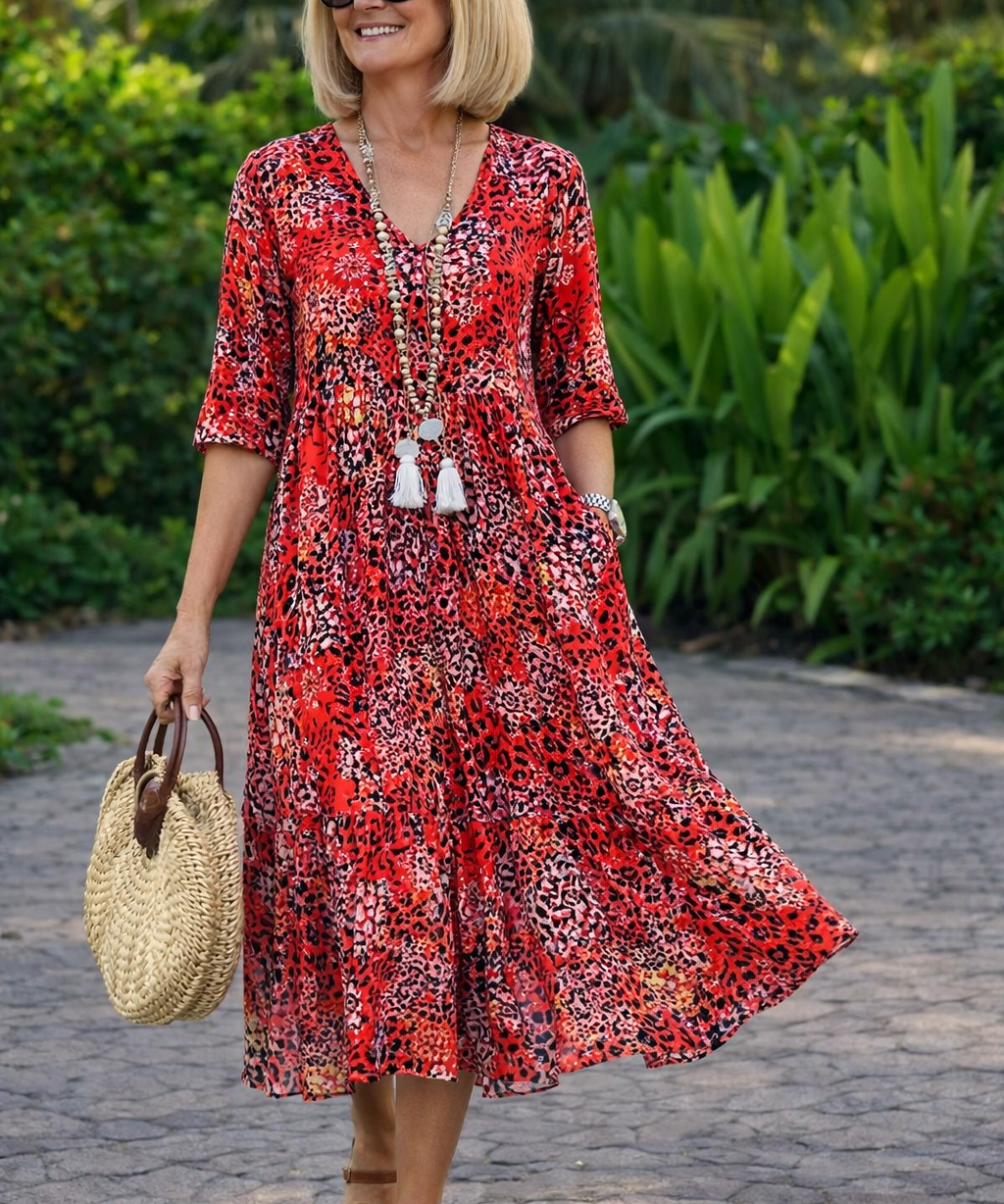 ANA™ | VESTIDO FLUIDO Y FAVORECEDOR