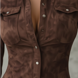 Ariadna | Vestido ancho con volantes